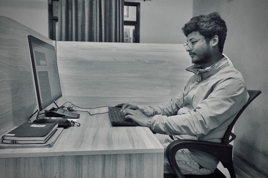 Sandip at work