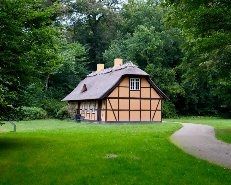 An old-style home in the forest