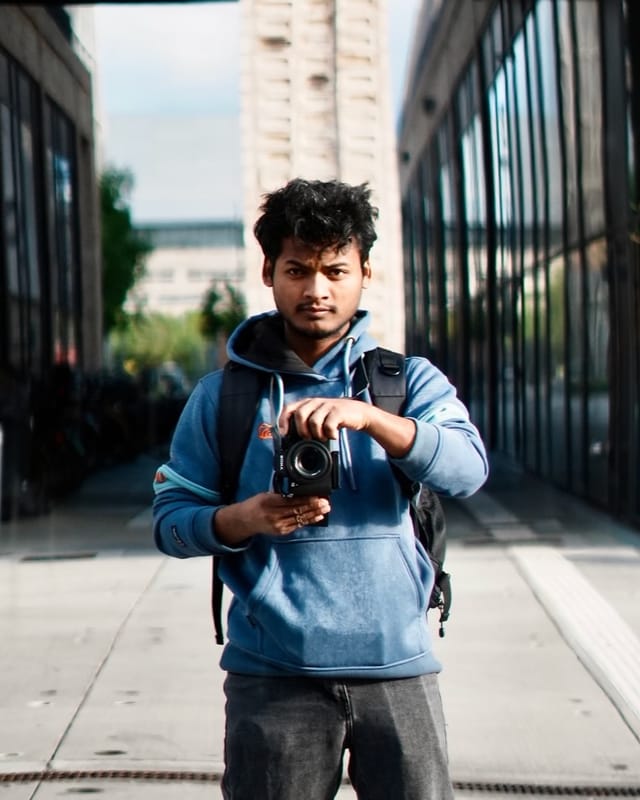 Sandip in photography mode